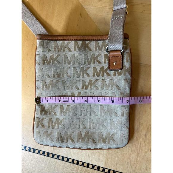 Michael Kors Monogram Logo Crossbody Bag - Picture 6 of 9